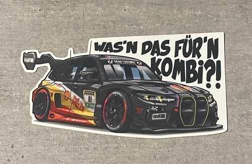 Bmw touring gt3 - m3, aufkleber